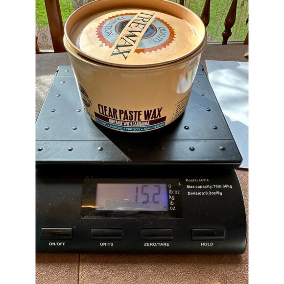 Older Trewax -Clear Paste w Carnauba for Floors Furniture Woodwork  75% full - Picture 7 of 7